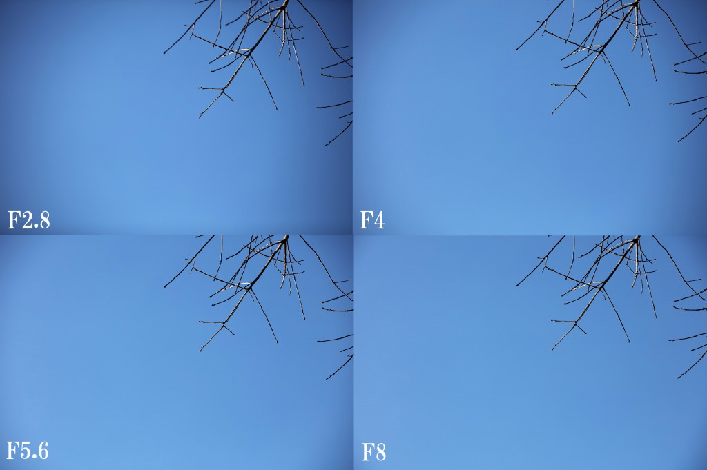 周辺光量落ち・135mm