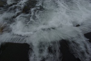 低速シャッターで撮ると。