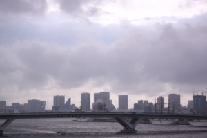 橋上強風