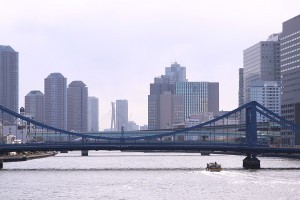 月島を望む