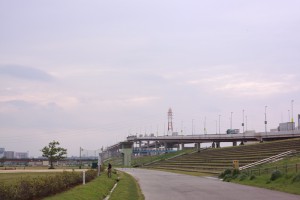 鹿浜橋付近