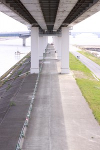 清砂大橋・中間地点