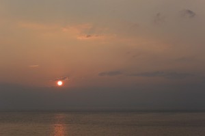 AW1　夕日②
