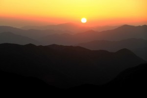 氷ノ山　日の出