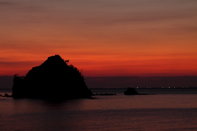 浦富　漁火　②