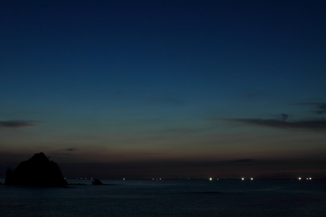 浦富　漁火　③