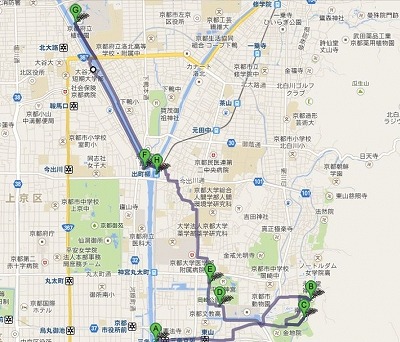 京都　ソニーα７R撮影経路