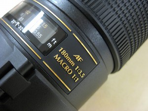 タムロンＳＰＡＦ１８０／３．５マクロ　ニコン用