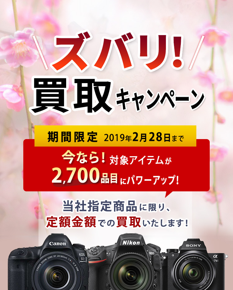 ズバリ買取キャンペーン