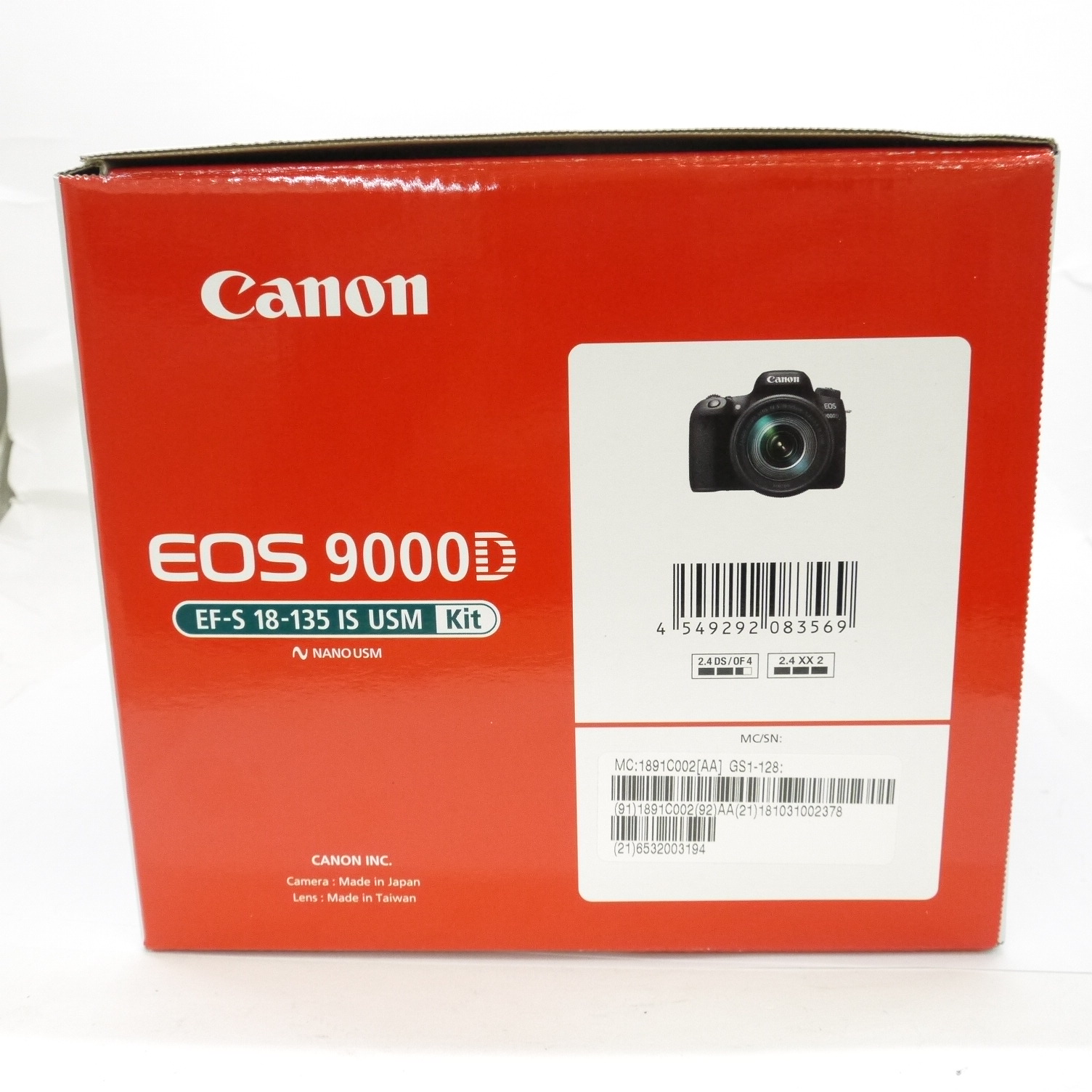 人気商品が未使用で入荷！【中古入荷情報】キャノンEOS9000D 18-135