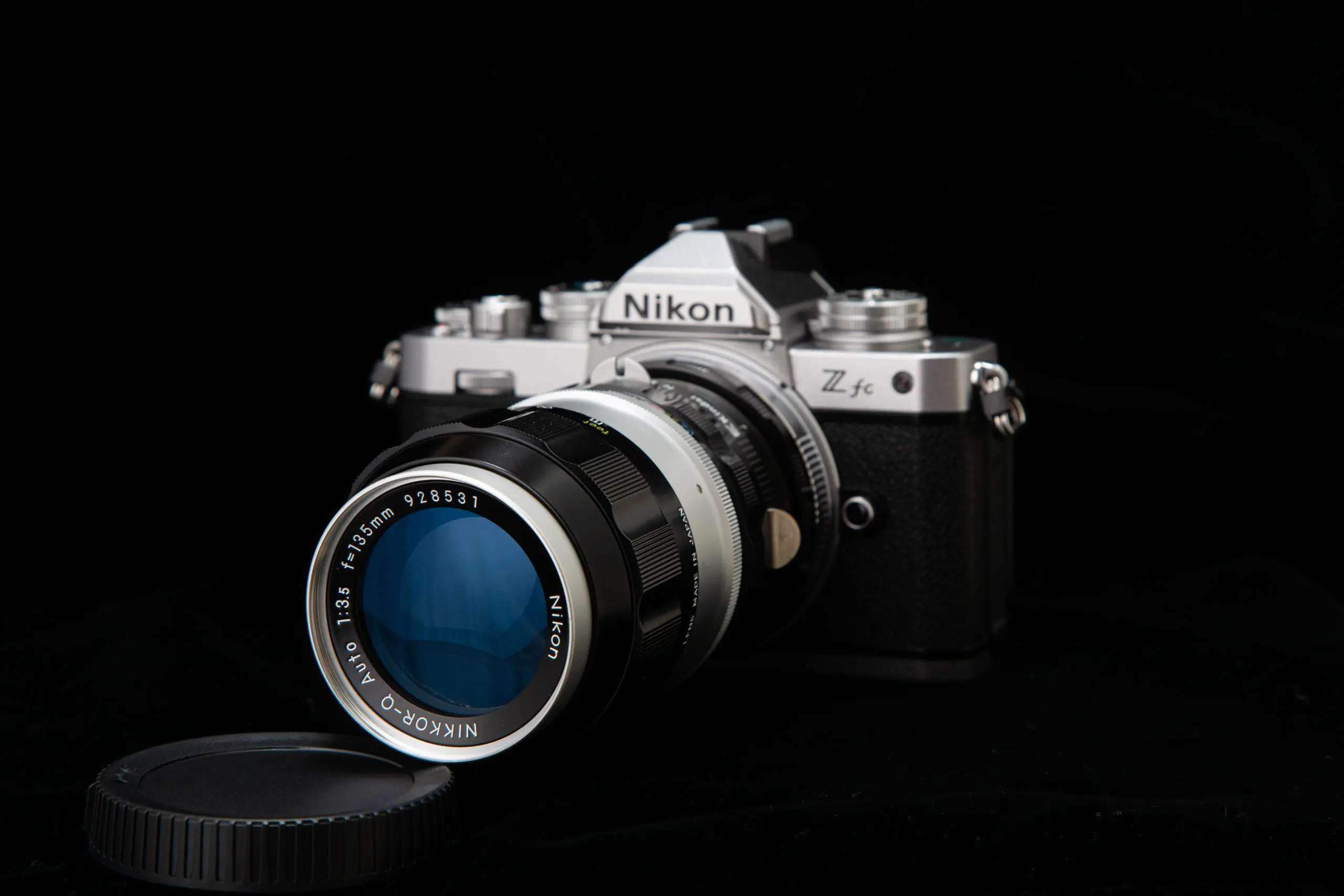 Nikon NIKKOR-Q 135mm f3.5 \u0026 ニコン純正 革製ケース