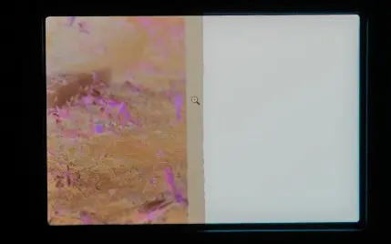 フィルムの感光してない部分を写す