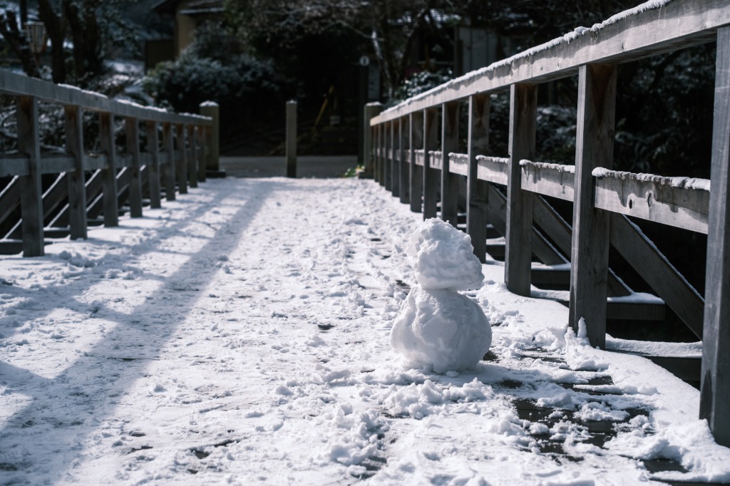 誰かが作った雪だるま