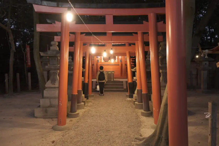 西宮神社 境内 早朝