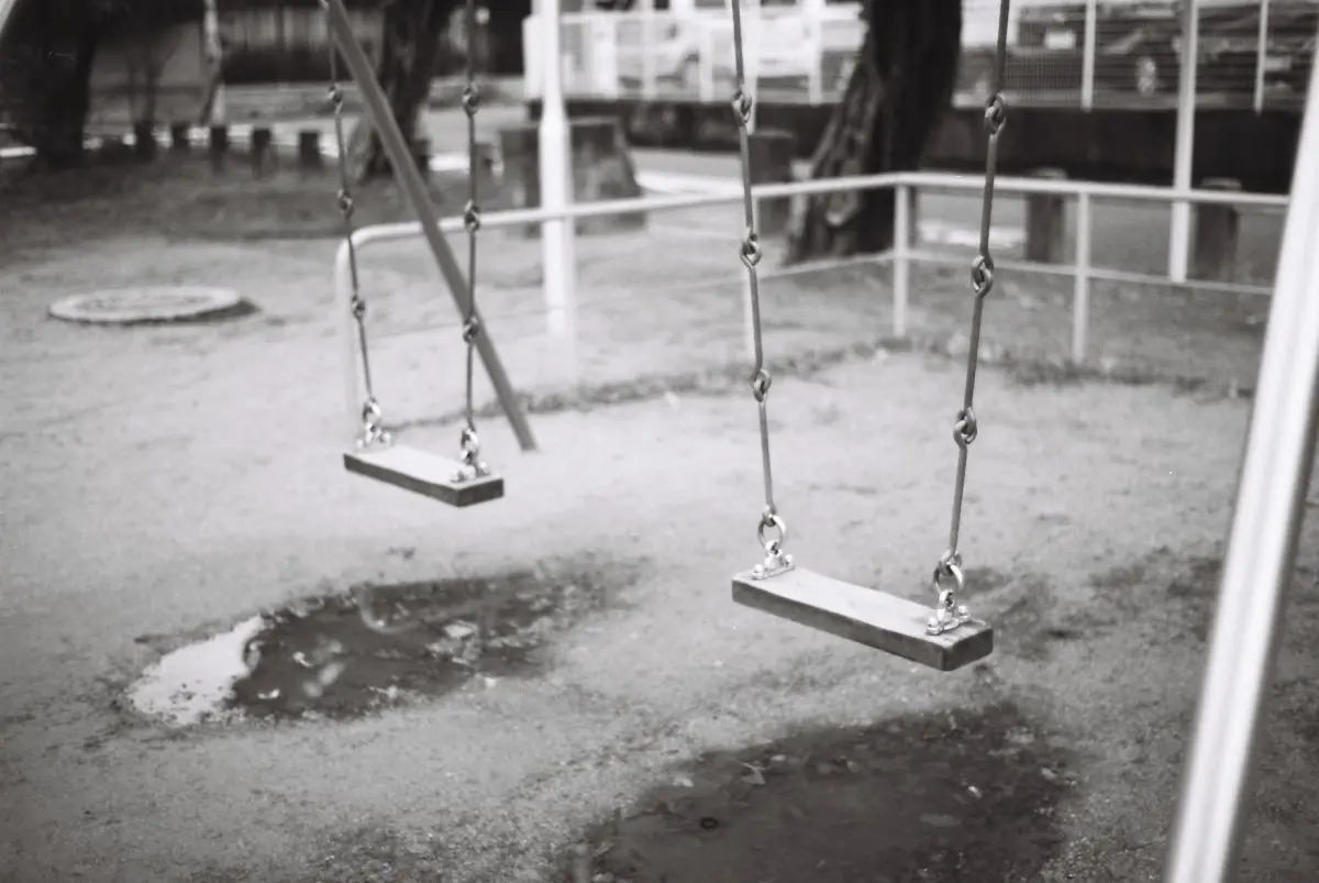 Leitz Minolta CL + NOKTON classic 40mm F1.4 MC (Kodak Pro Image100)　公園のブランコ