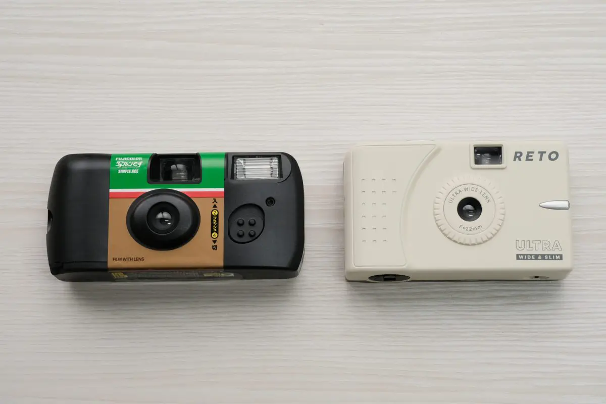 Reto Ultra wide and slim　写ルンですとのサイズ比較