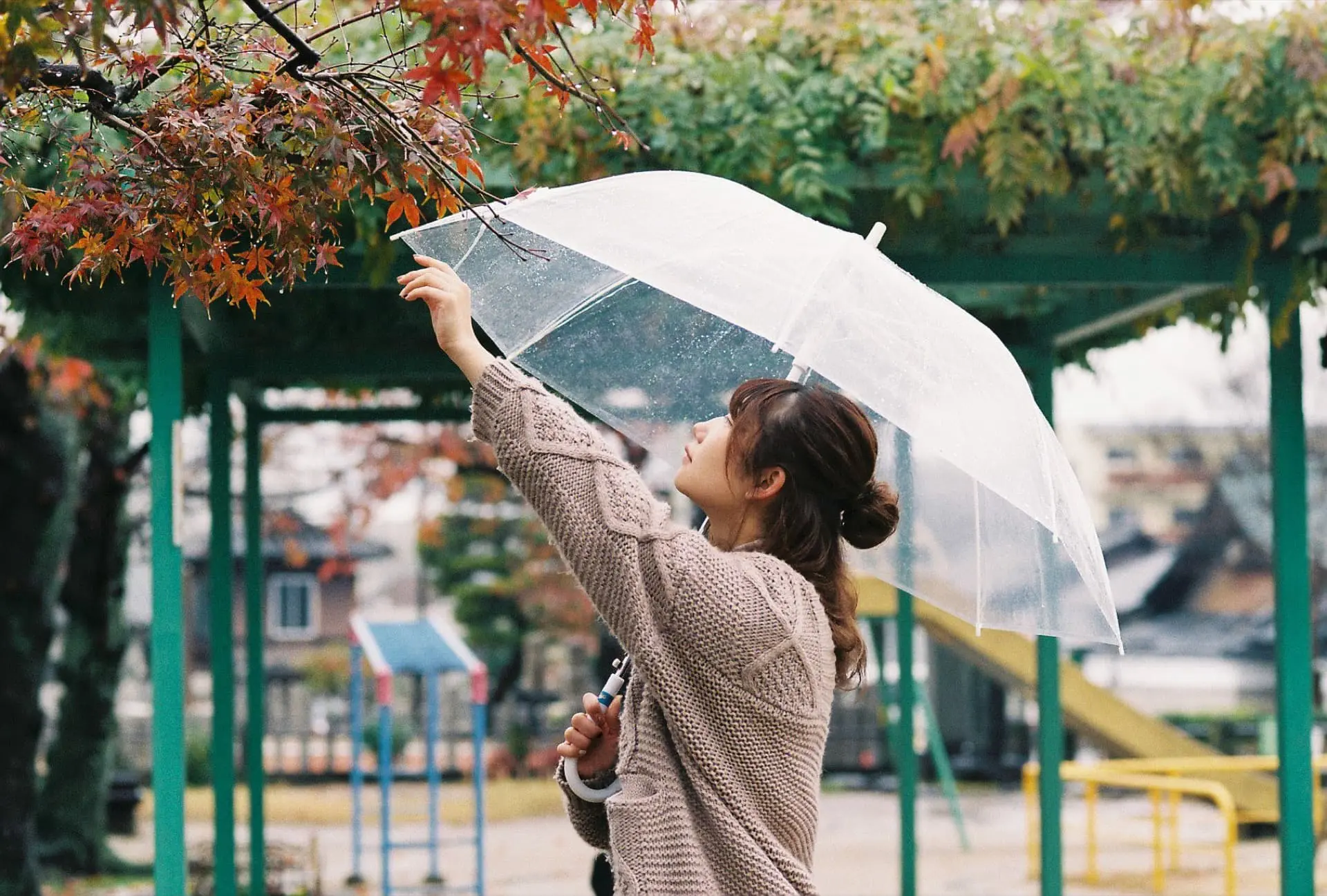 雨の日ポートレート