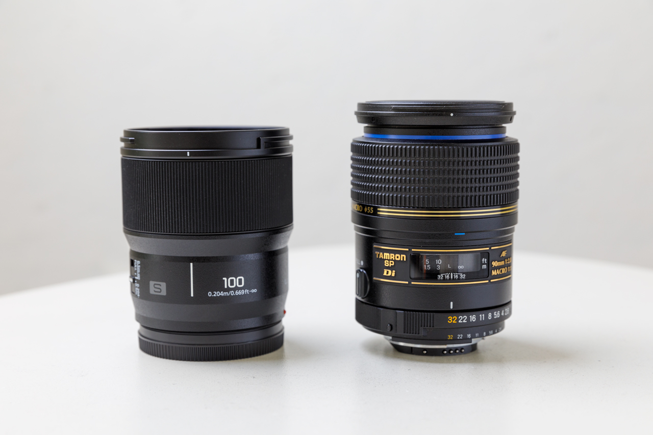 LUMIX S 100mm F2.8 MACROと全群繰り出し式レンズの比較（無限遠）