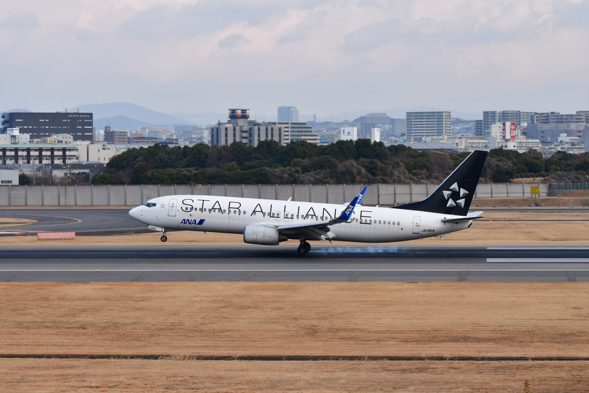 スカイランドHARADAから撮った飛行機